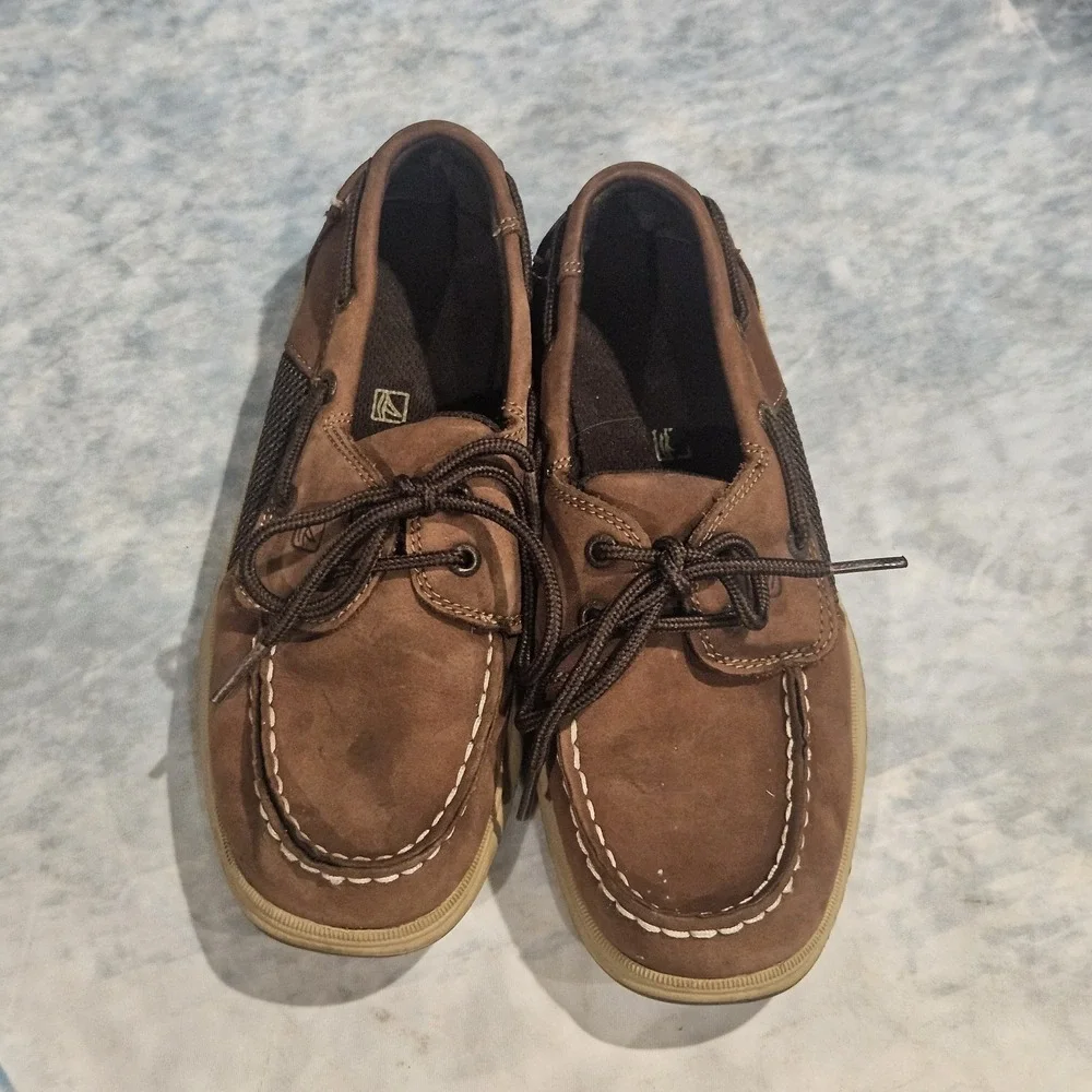 Sperry Top-Sider Intrepid Brown Leather Boat Shoes Boys Size 3M